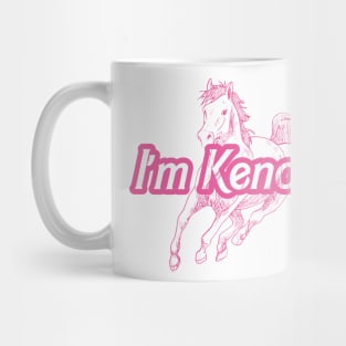 i'm kenough pink horse white and pink Mug